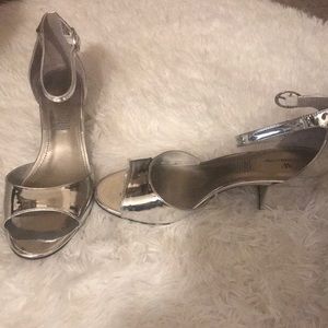 Silver shoes